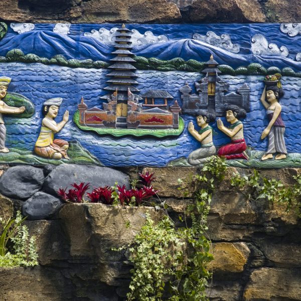 Detail from the Ulun Danu Beratan Temple in Bali, Indonesia